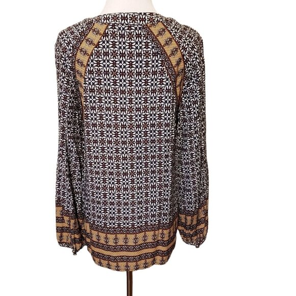 Anthropologie 11 1 TYHLO Top Womens Peasant BOHO Pullover Long Sleeve Size M - Picture 4 of 15